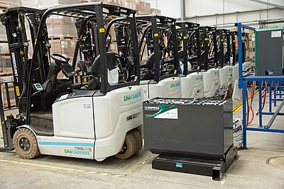 electric forklift fleet